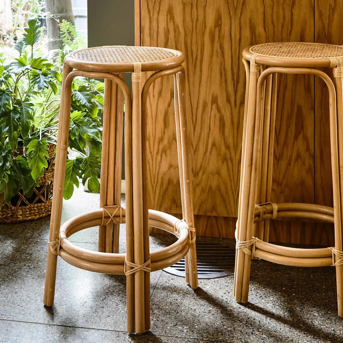 Latitude Bar Stool l Rattan Dining Furniture Love tree Interiors